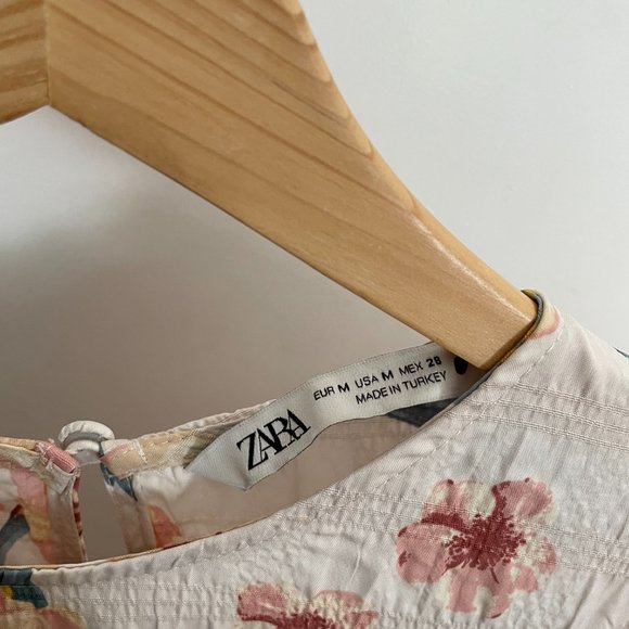 Zara | Oversized Floral Print Dress | Size M - Picture 6 of 6